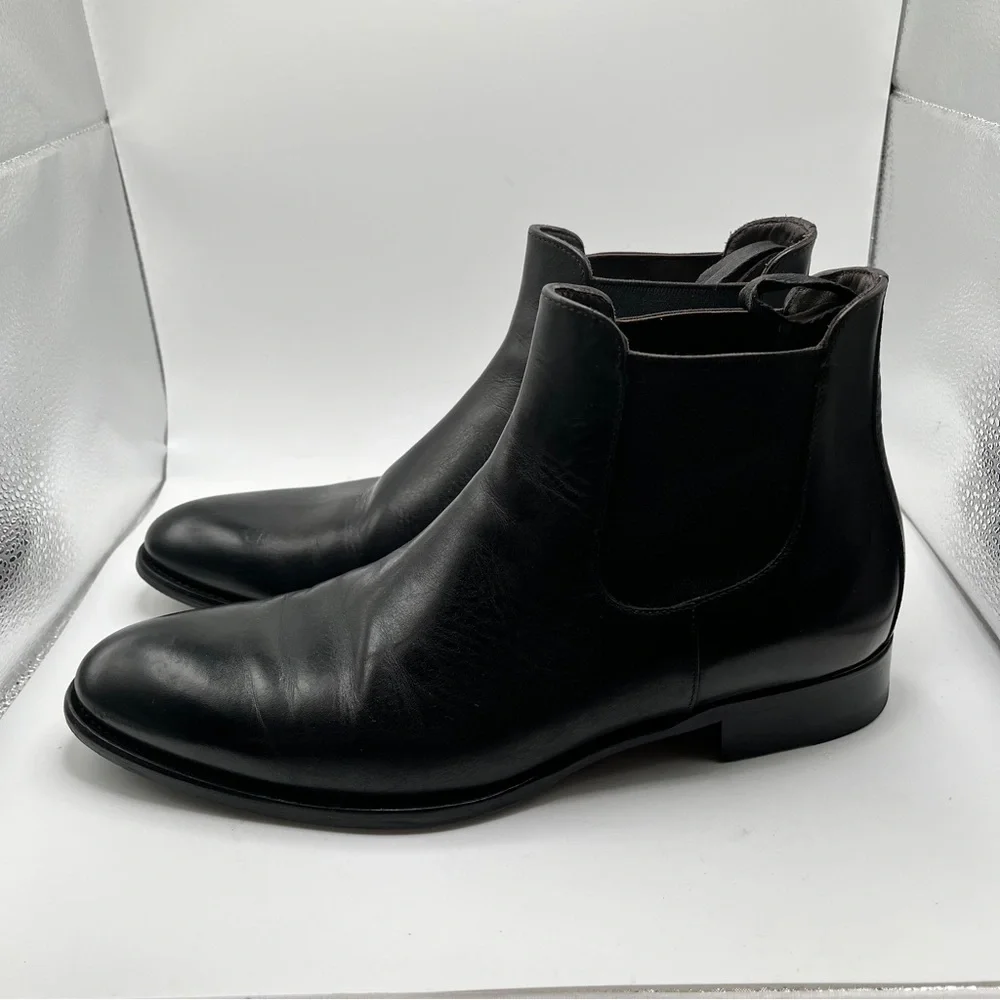 TO BOOT NEW YORK EUC Myles Chelsea Boot (Men) size 8 EUC black leather